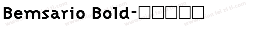 Bemsario Bold字体转换
